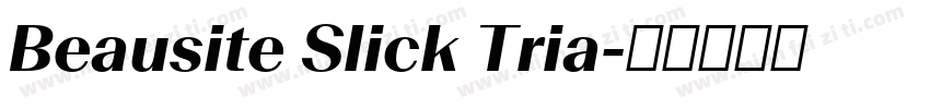 Beausite Slick Tria字体转换